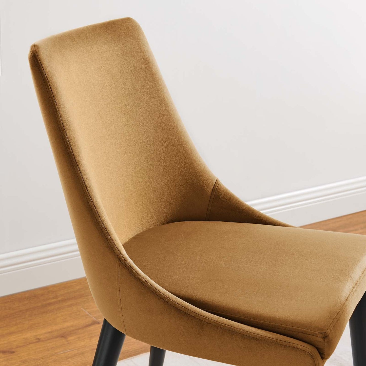 Viscount Accent Performance Velvet Dining Chairs Set of 2 by Modway