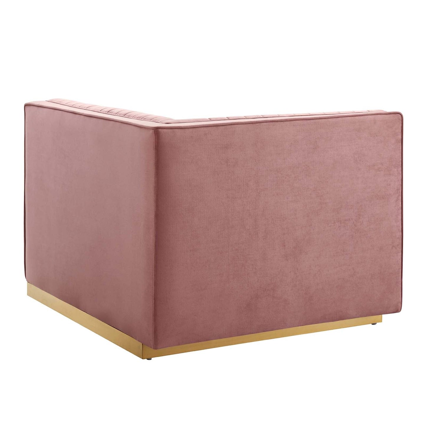 Sanguine 4-Piece Channel Tufted Performance Velvet Modular Sectional Sofa by Modway