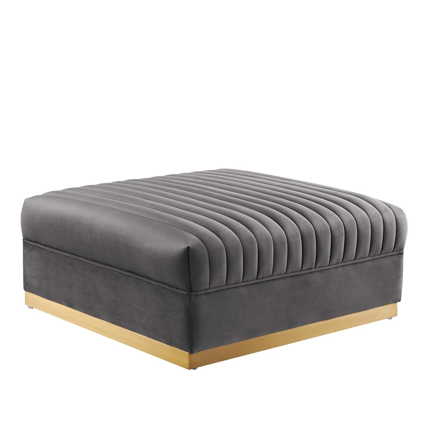 Sanguine 4-Piece Channel Tufted Performance Velvet Modular Sectional Sofa by Modway