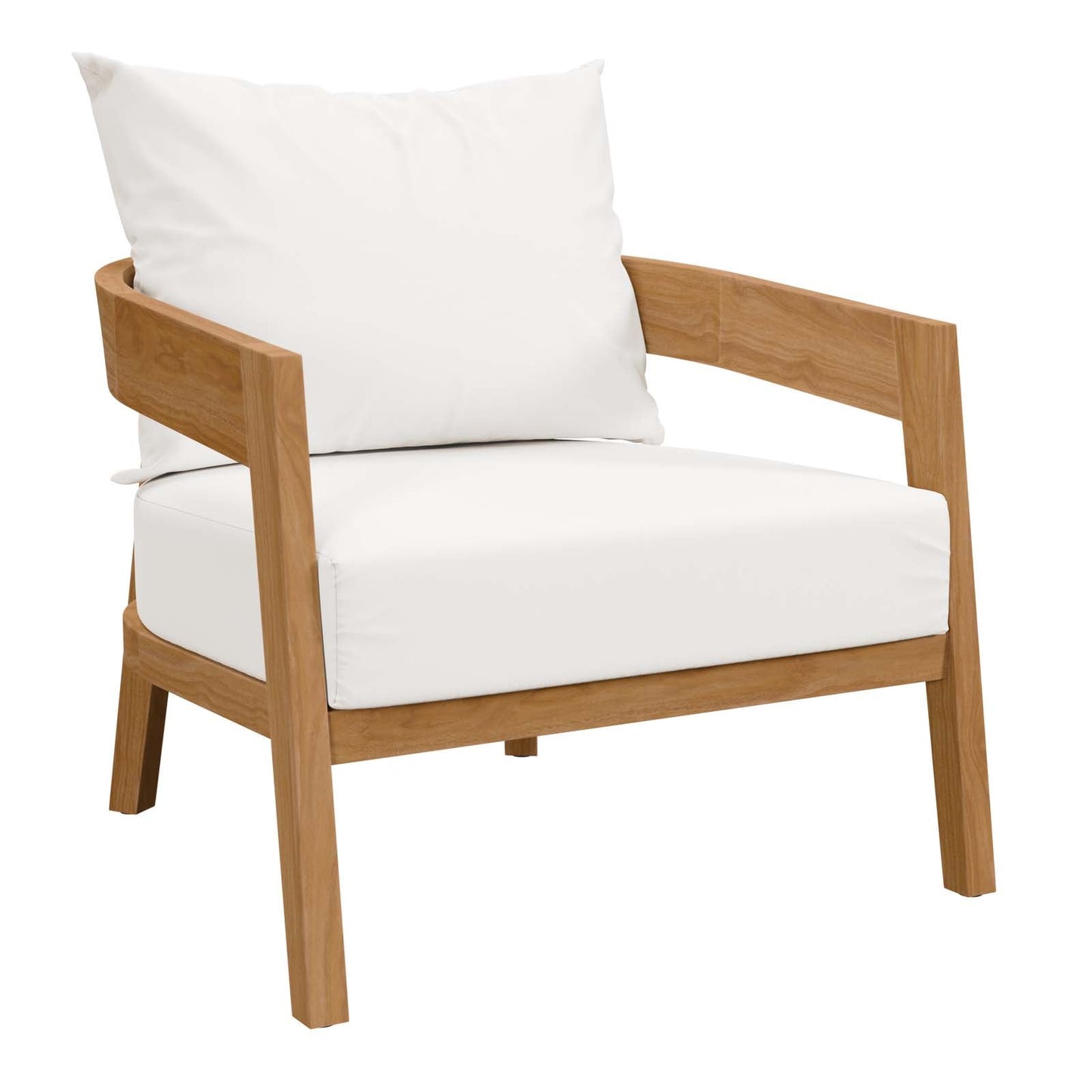 Brisbane 6-Piece Teak Wood Outdoor Patio Set by Modway