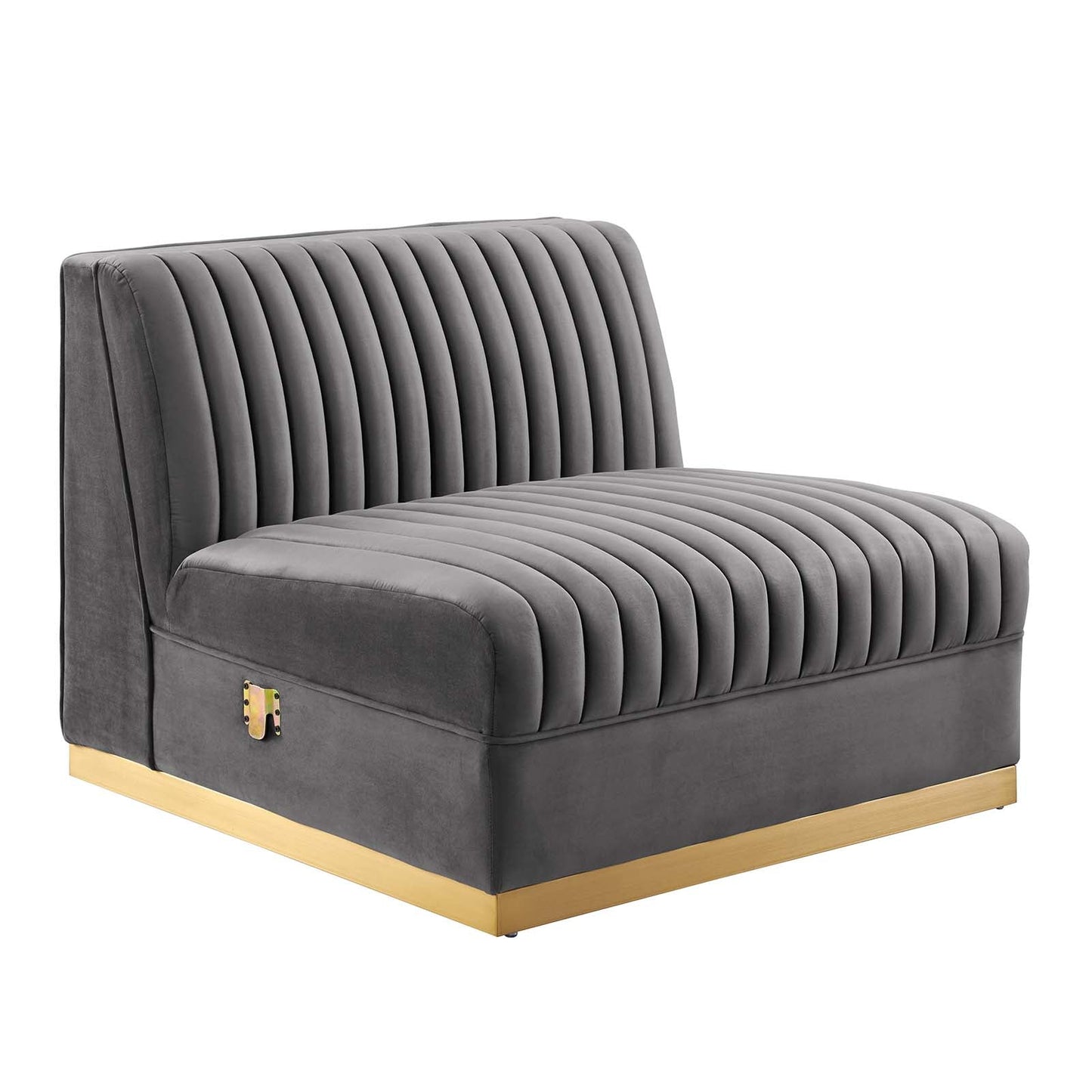 Sanguine 6-Piece Channel Tufted Performance Velvet Modular Sectional Sofa by Modway
