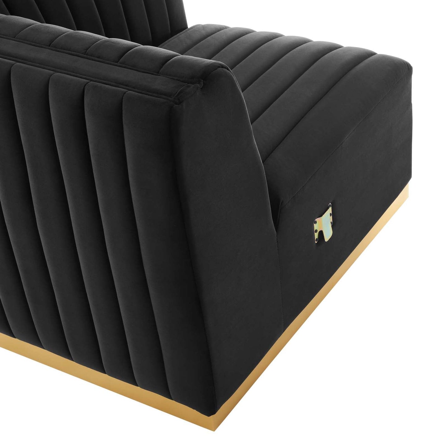 Conjure Channel Tufted Performance Velvet Sofa in