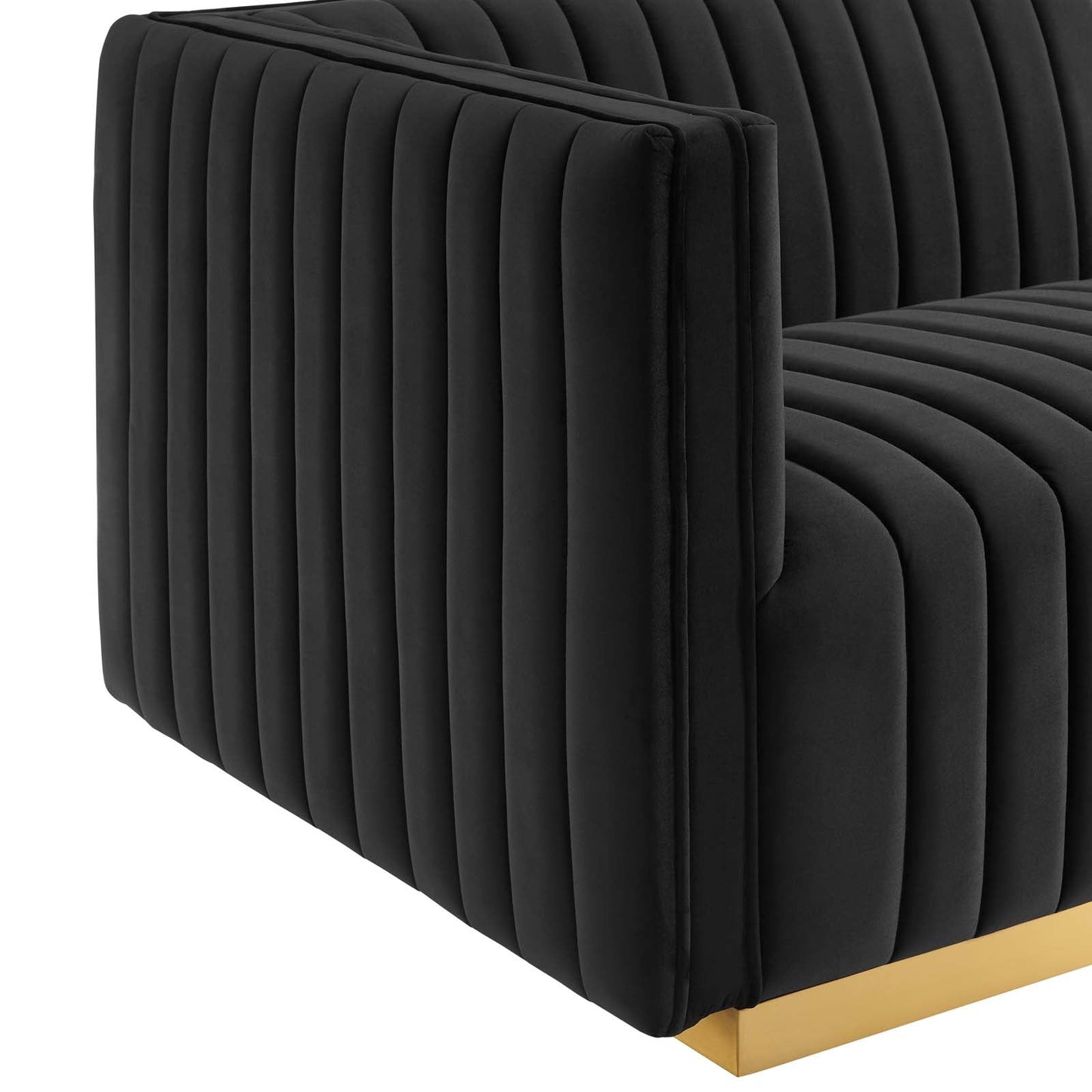 Conjure Channel Tufted 4-Piece Performance Velvet