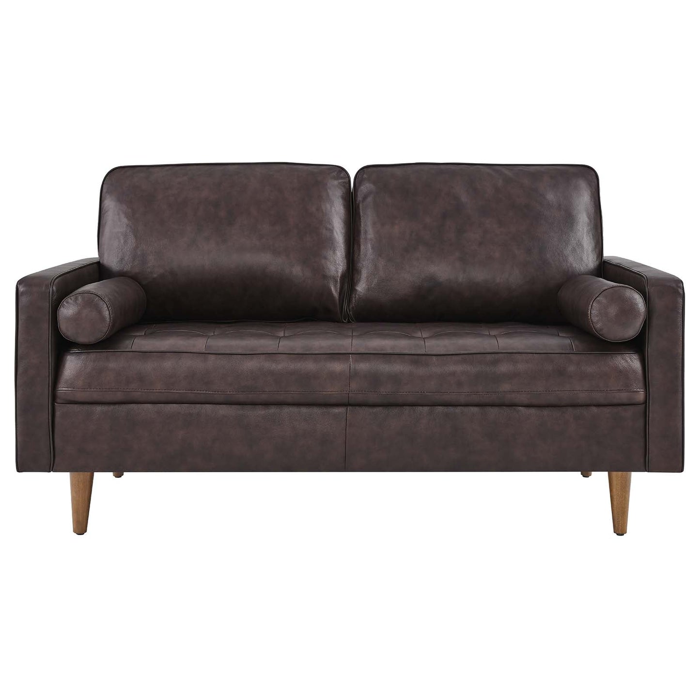 Valour Leather Loveseat by Modway