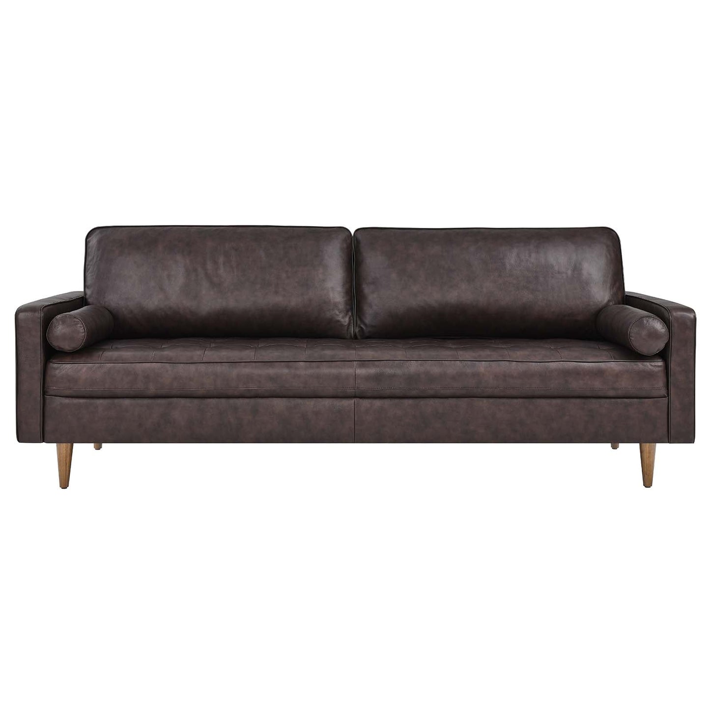 Valour 88" Leather Sofa by Modway