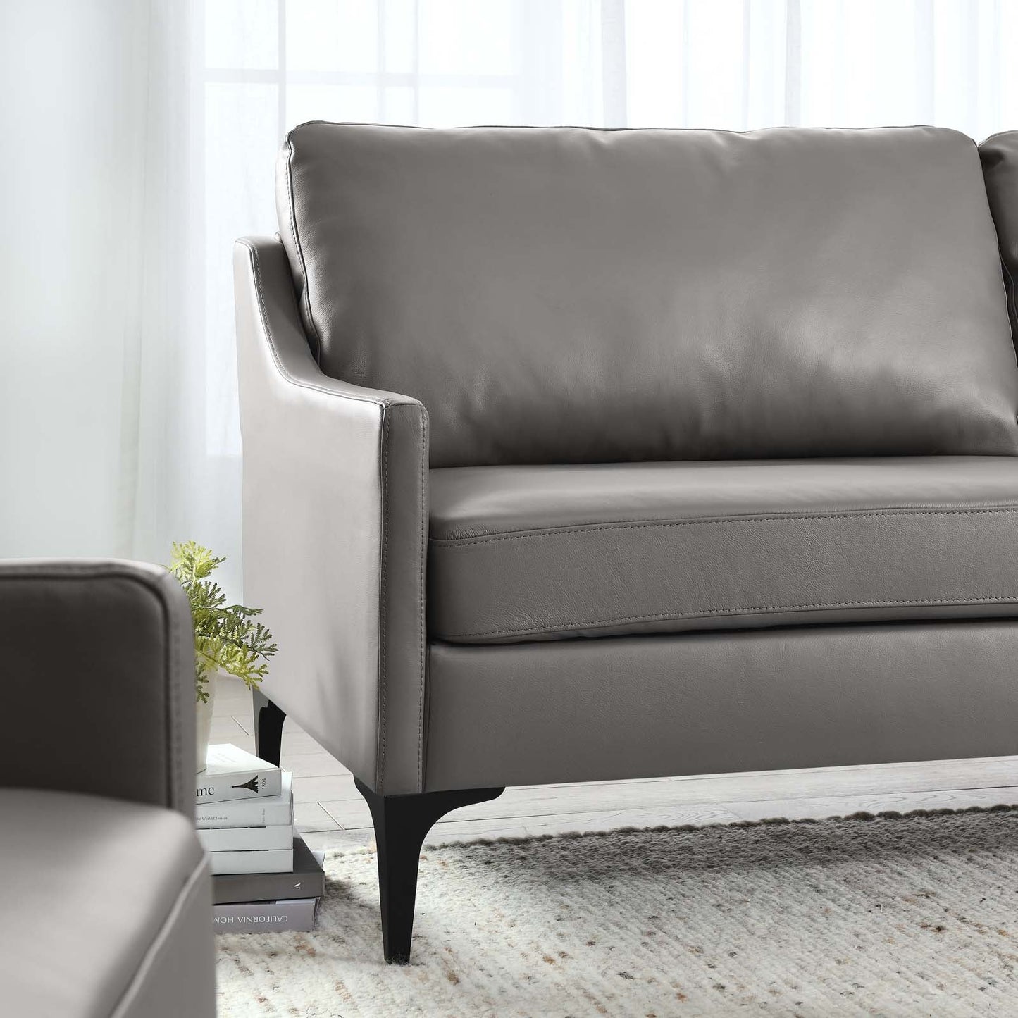Corland Leather Sofa by Modway