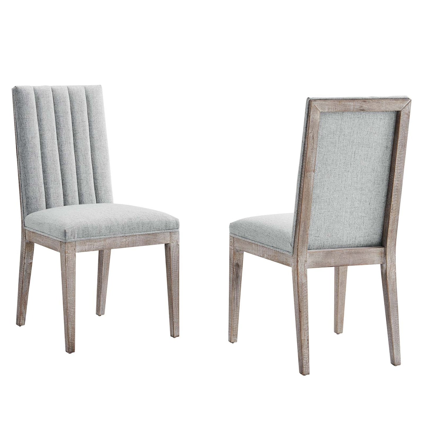 Maisonette French Vintage Tufted Fabric Fabric Dining Side Chair by Modway