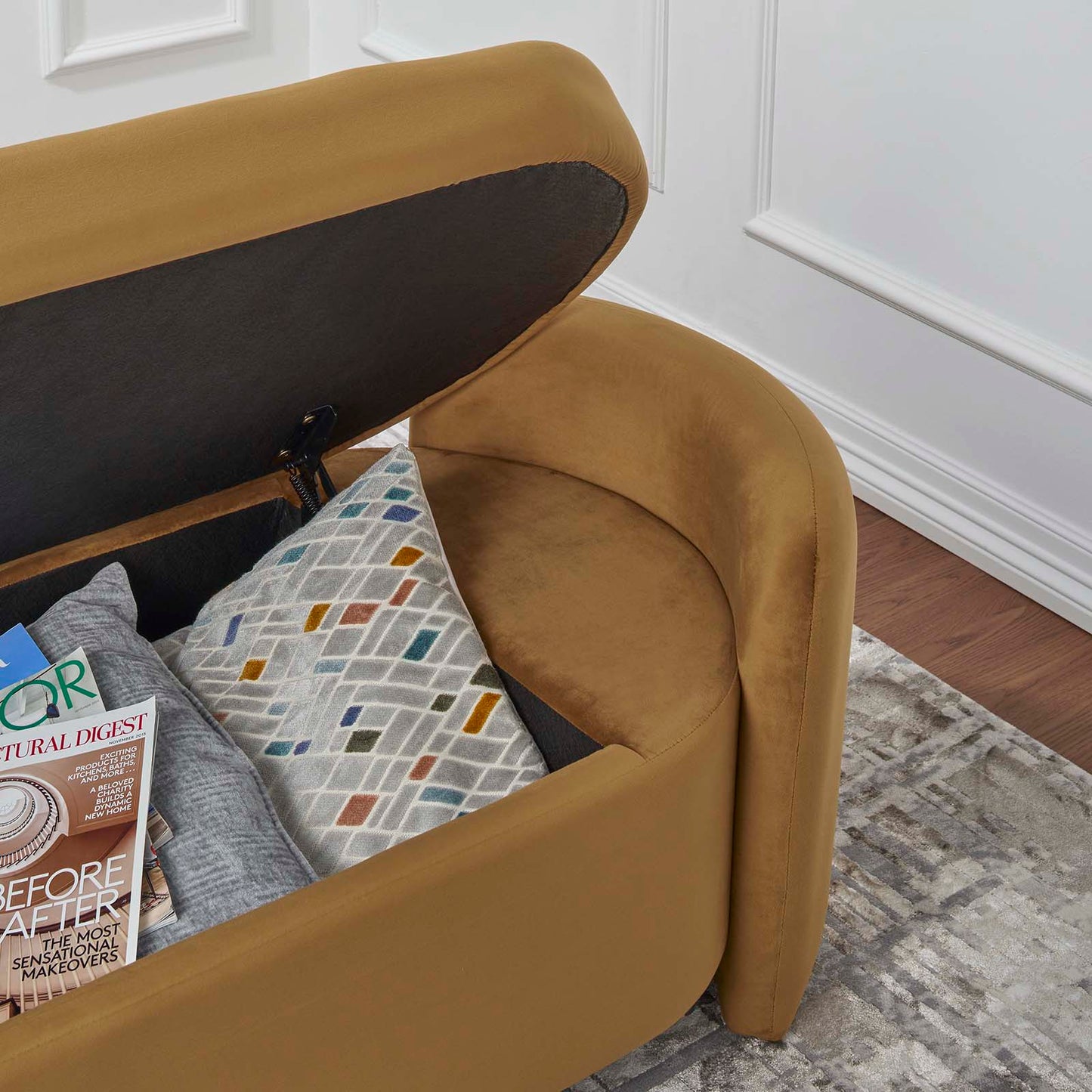 Nebula Upholstered Performance Velvet Bench by Modway