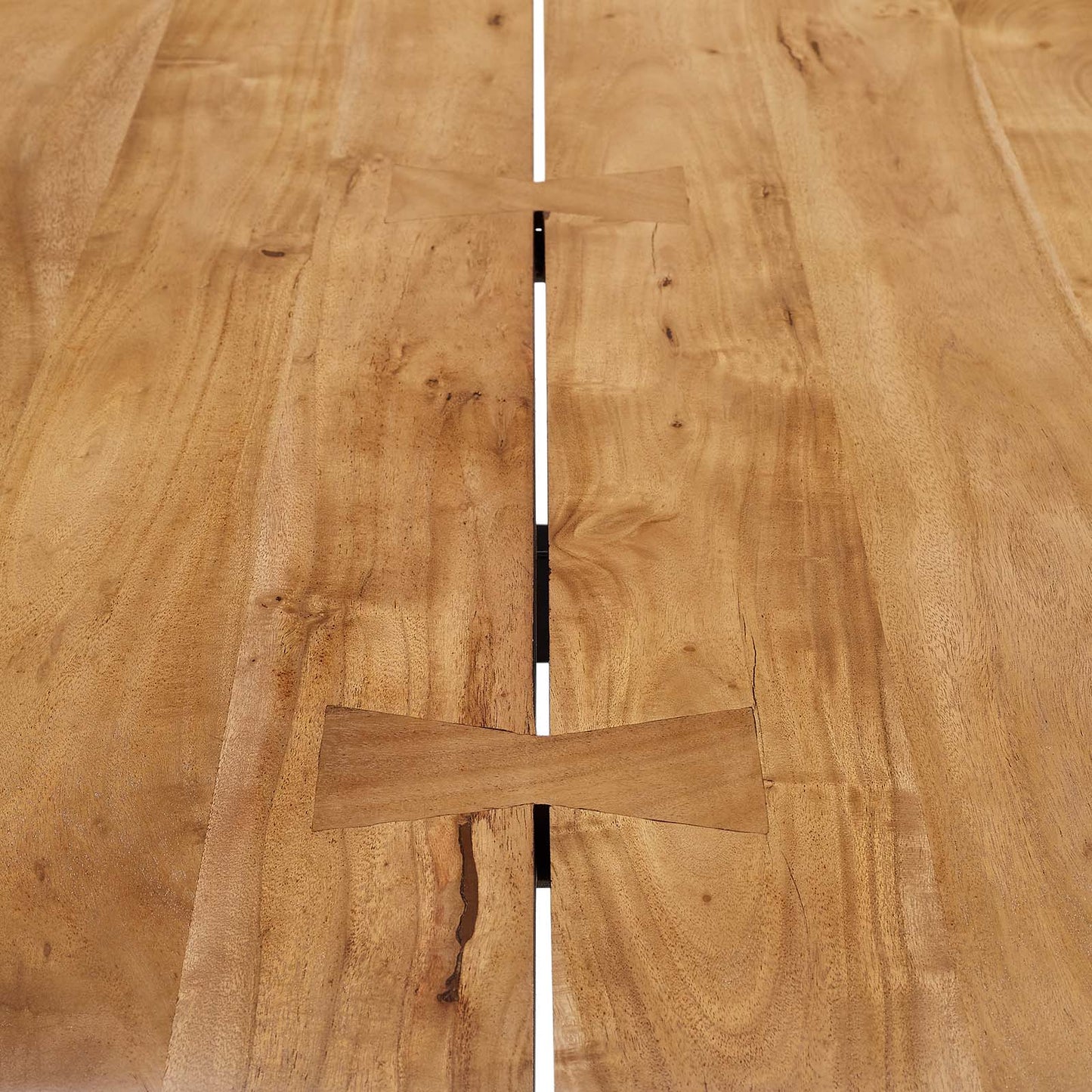 Viggo 74" Live Edge Acacia Wood Dining Table by Modway