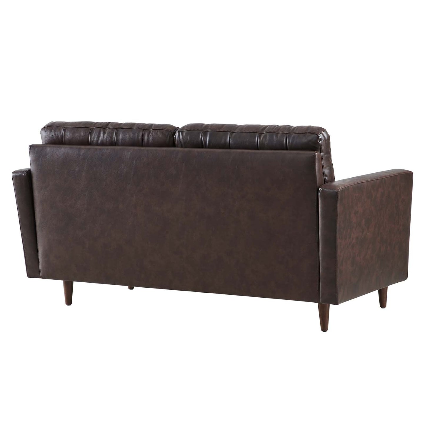 Exalt Tufted Leather Loveseat by Modway
