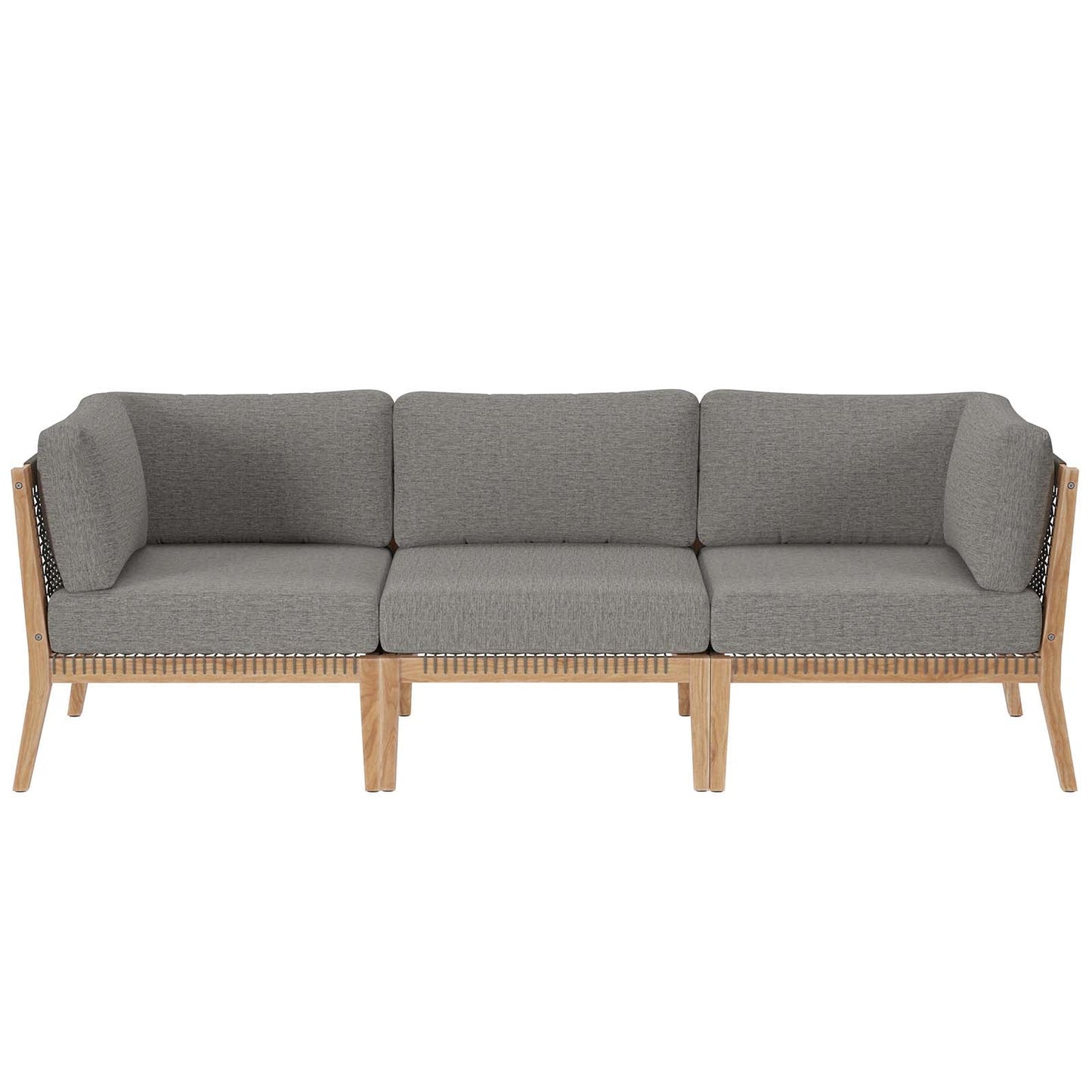 Clearwater Outdoor Patio Teak Wood Sofa by Modway