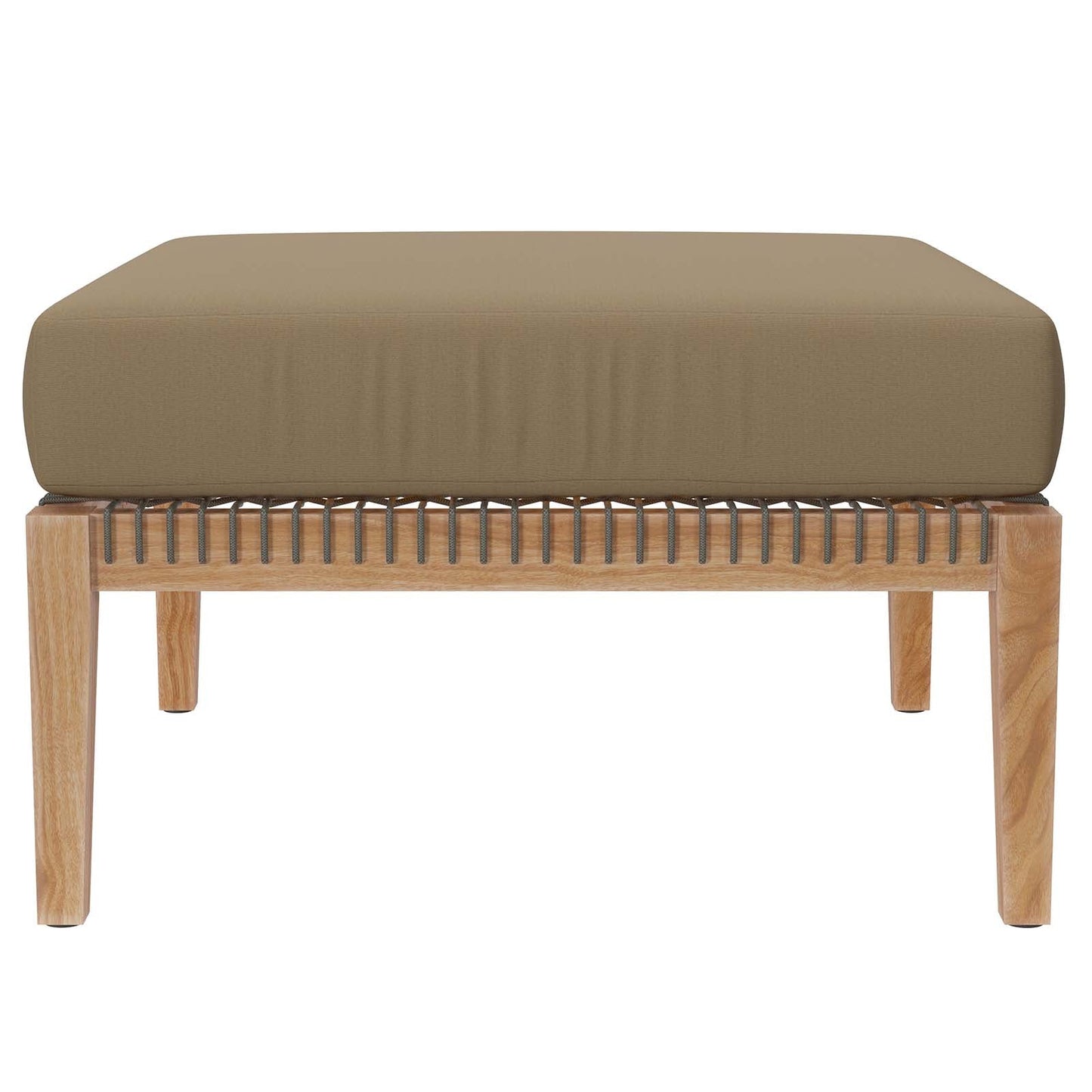 Clearwater 4-Piece Outdoor Patio Teak Wood Sectional Sofa by Modway