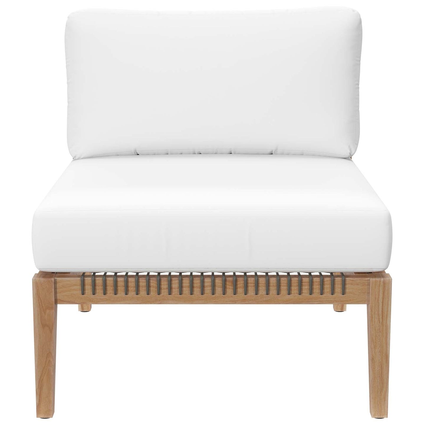 Clearwater 5-Piece Outdoor Patio Teak Wood Sectional Sofa by Modway