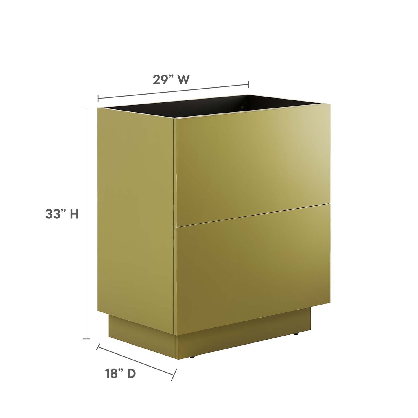 Quantum 30" Bathroom Vanity Cabinet (Sink Basin Not Included) by Modway