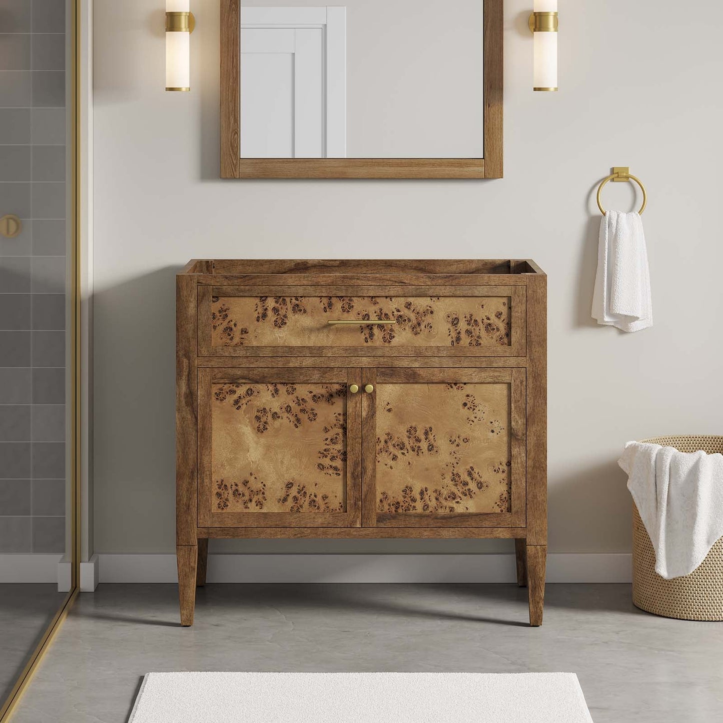 Elysian 36" Wood Bathroom Vanity Cabinet (Sink Basin Not Included) by Modway