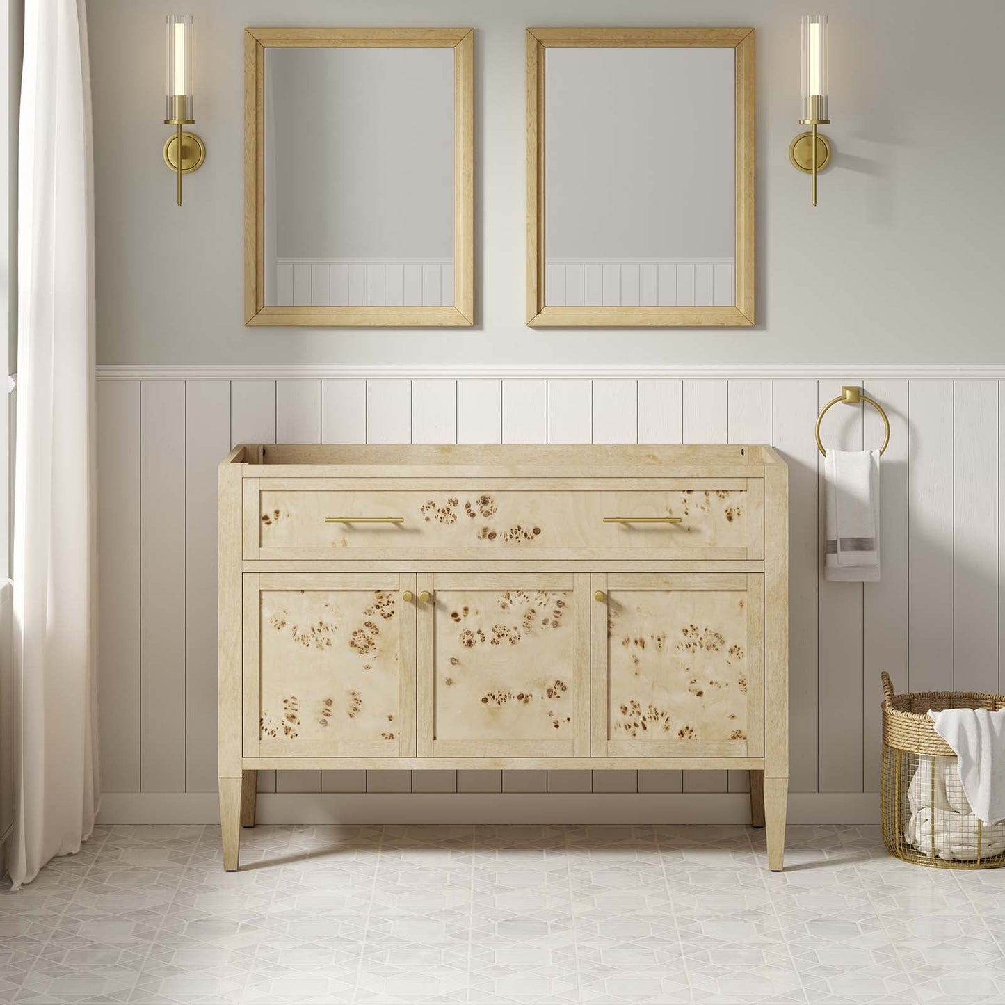 Elysian 48" Wood Bathroom Vanity Cabinet (Sink Basin Not Included) by Modway