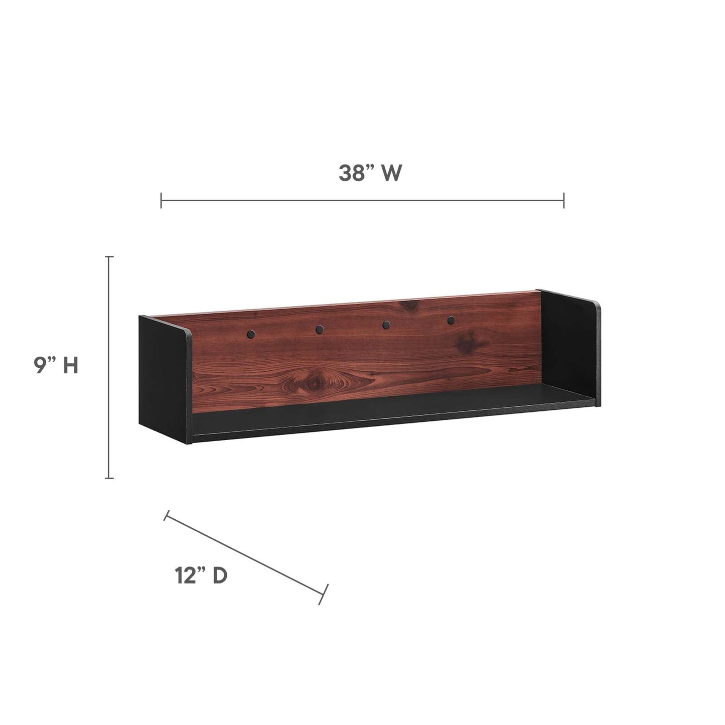 Kinetic Wall-Mount Shelf by Modway
