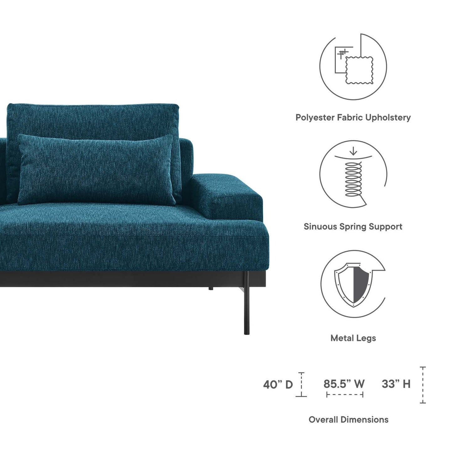 Proximity Upholstered Fabric Sofa by Modway