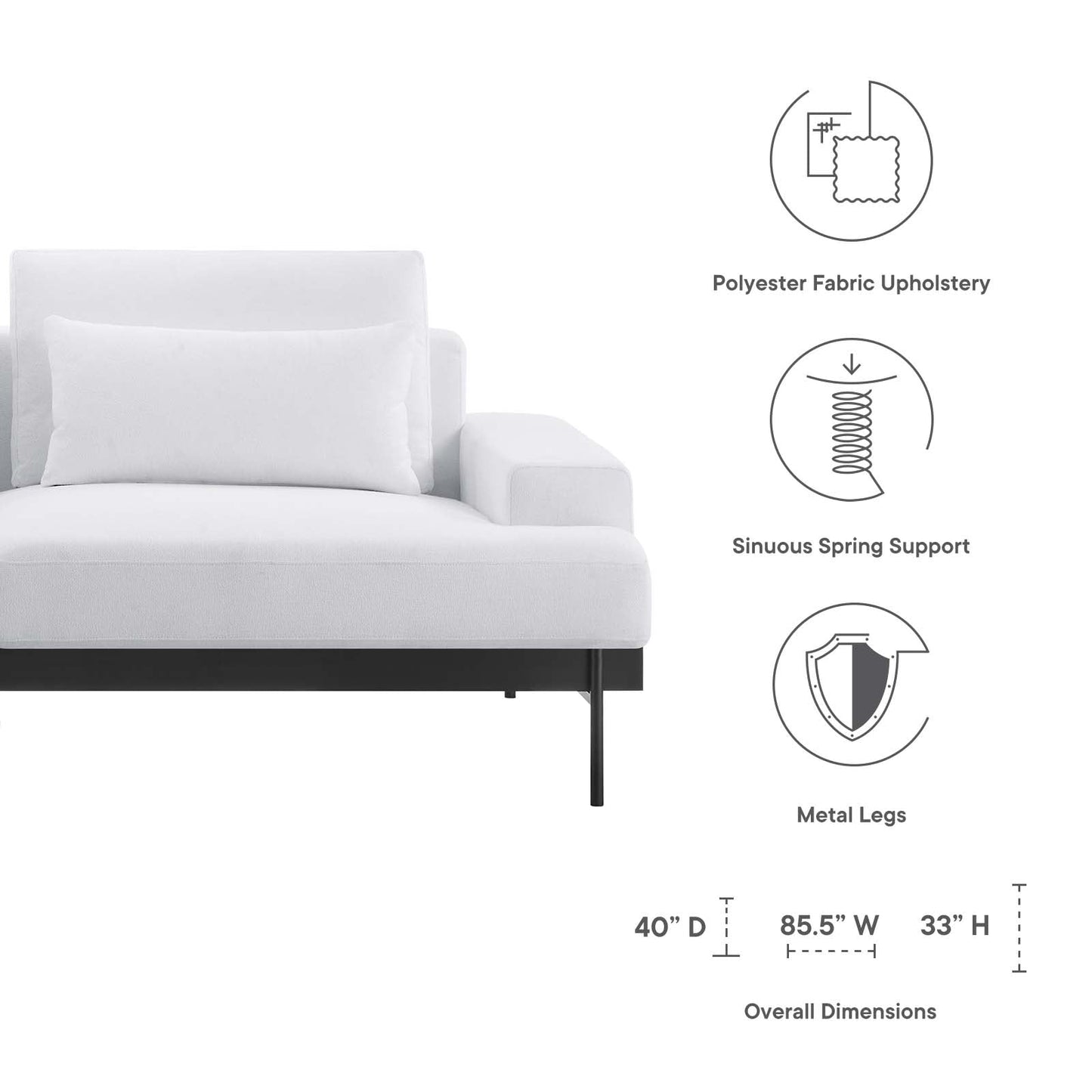 Proximity Upholstered Fabric Sofa by Modway