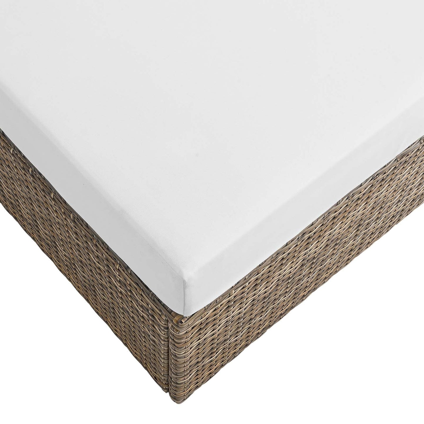 Convene Outdoor Patio Rectangle Ottoman by Modway