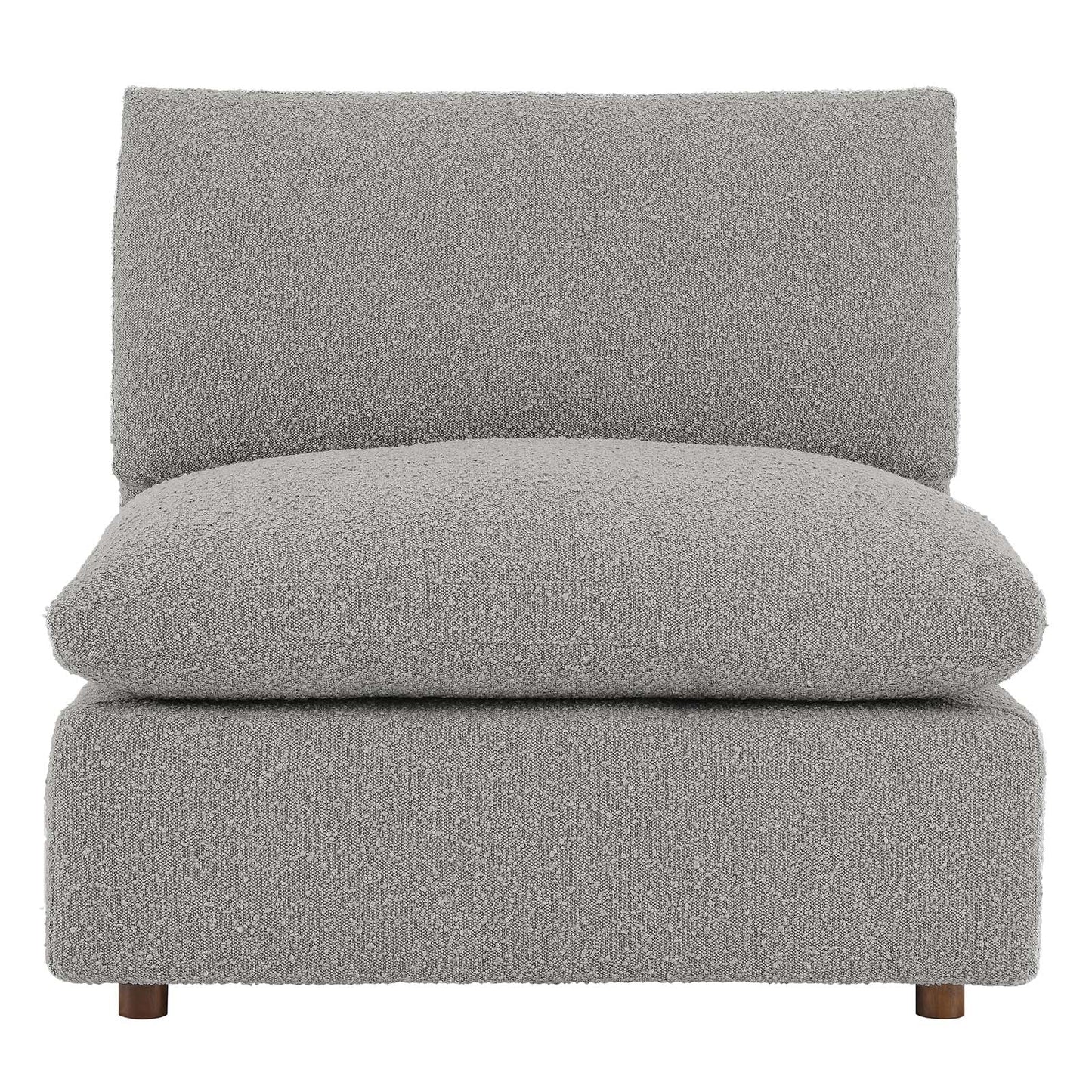 Commix Down Filled Overstuffed Boucle Fabric Armless Chair by Modway