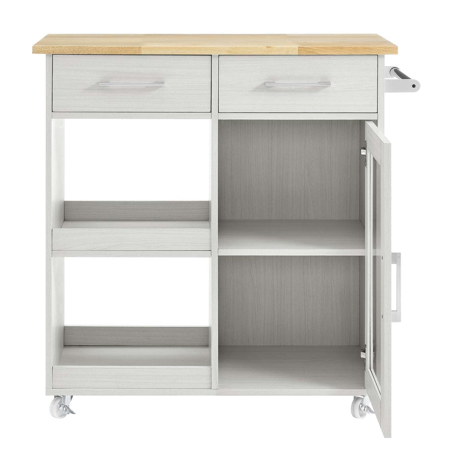Culinary Kitchen Cart With Towel Bar by Modway