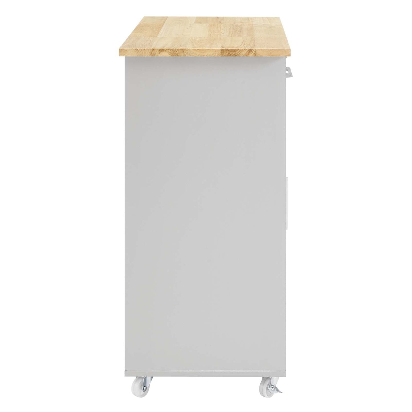 Culinary Kitchen Cart With Spice Rack by Modway
