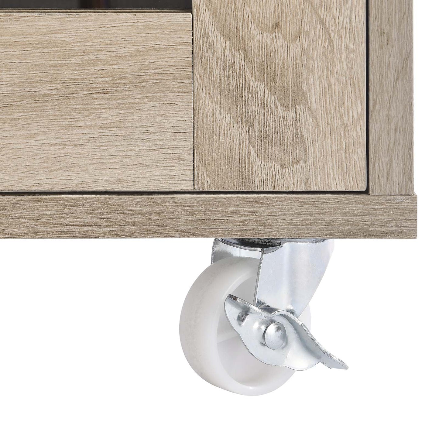 Culinary Kitchen Cart With Spice Rack by Modway