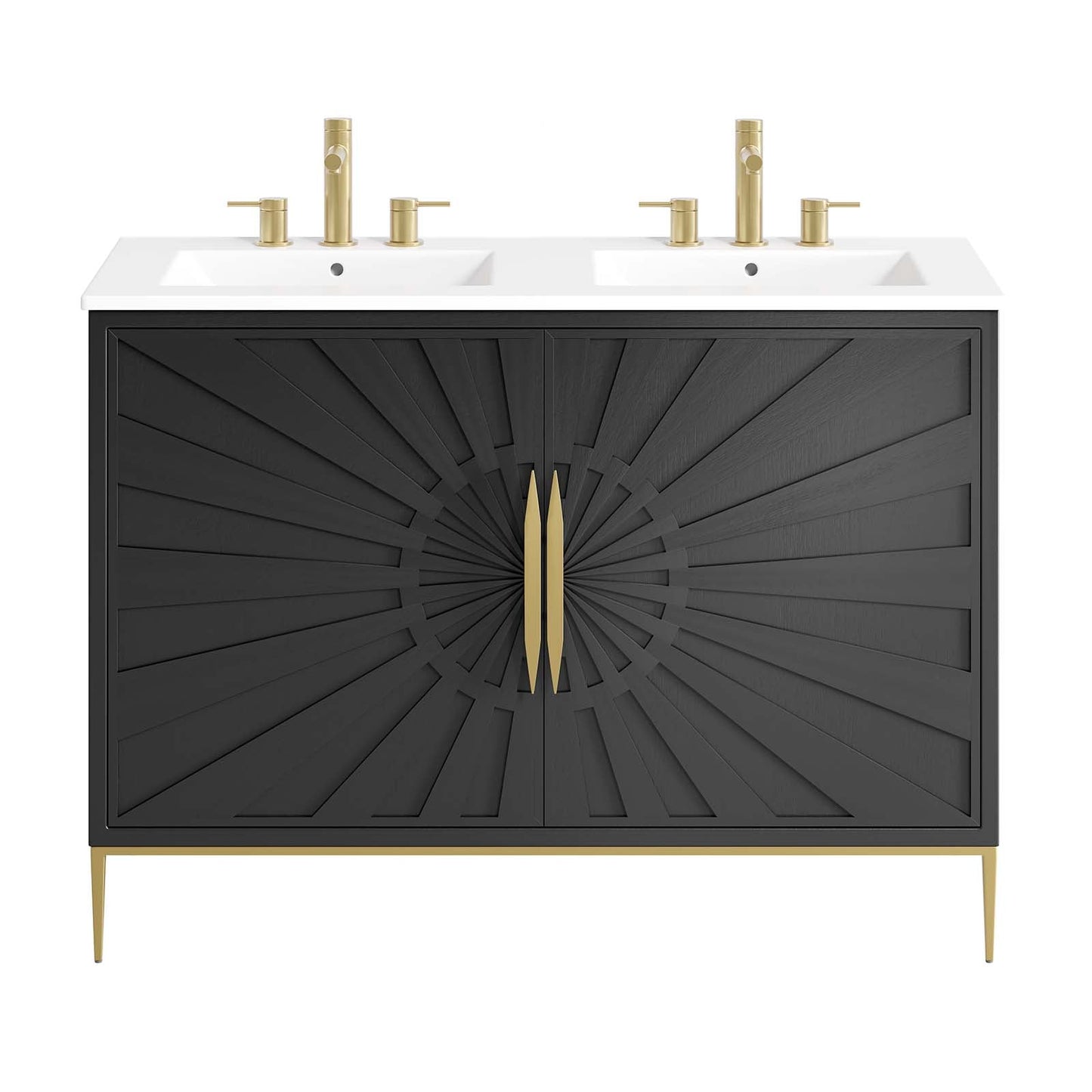 Awaken 48" Double Sink Bathroom Vanity by Modway