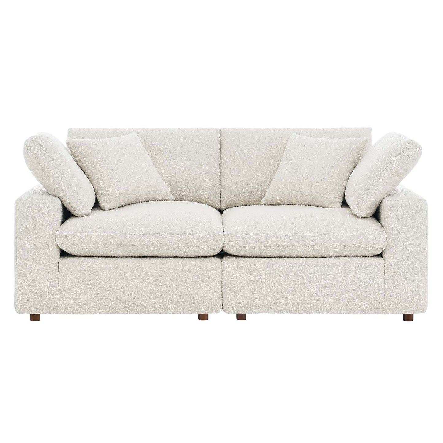 Commix Down Filled Overstuffed Boucle Fabric Loveseat by Modway