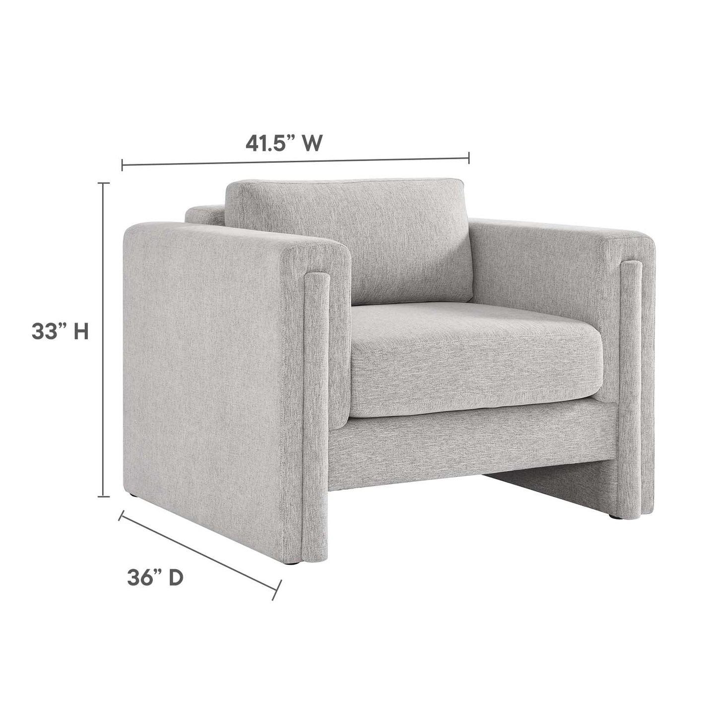 Visible Fabric Armchair by Modway
