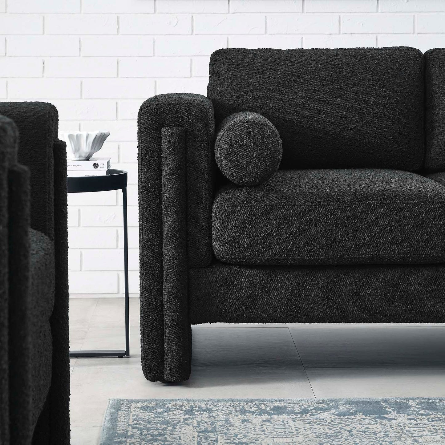 Visible Boucle Fabric Loveseat by Modway