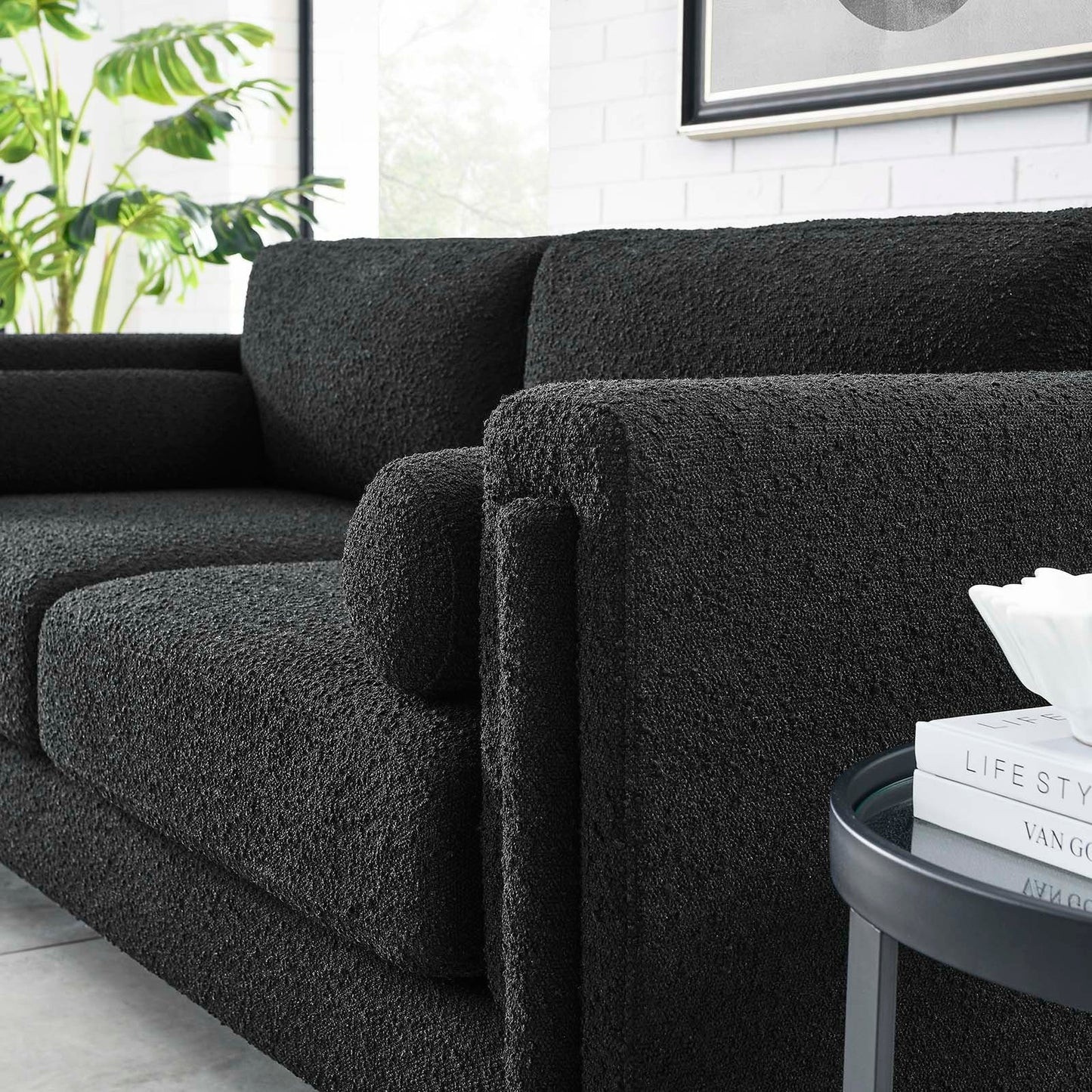 Visible Boucle Fabric Sofa by Modway