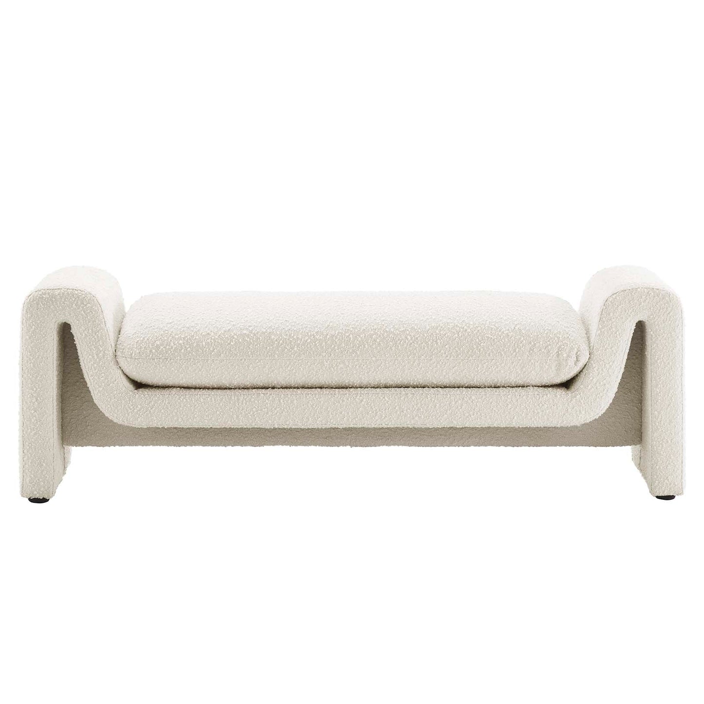 Waverly Boucle Fabric Bench by Modway