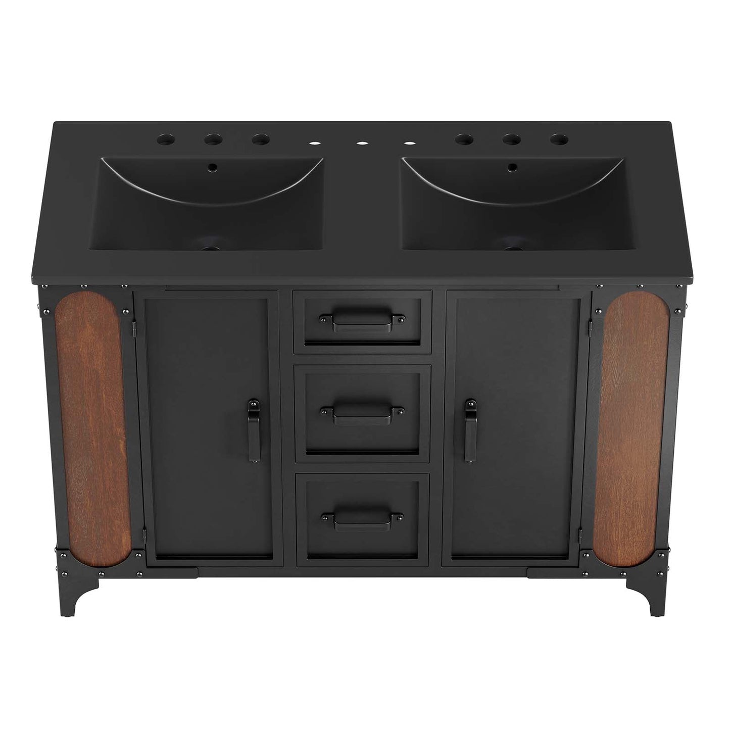 Steamforge 48" Double Sink Bathroom Vanity by Modway