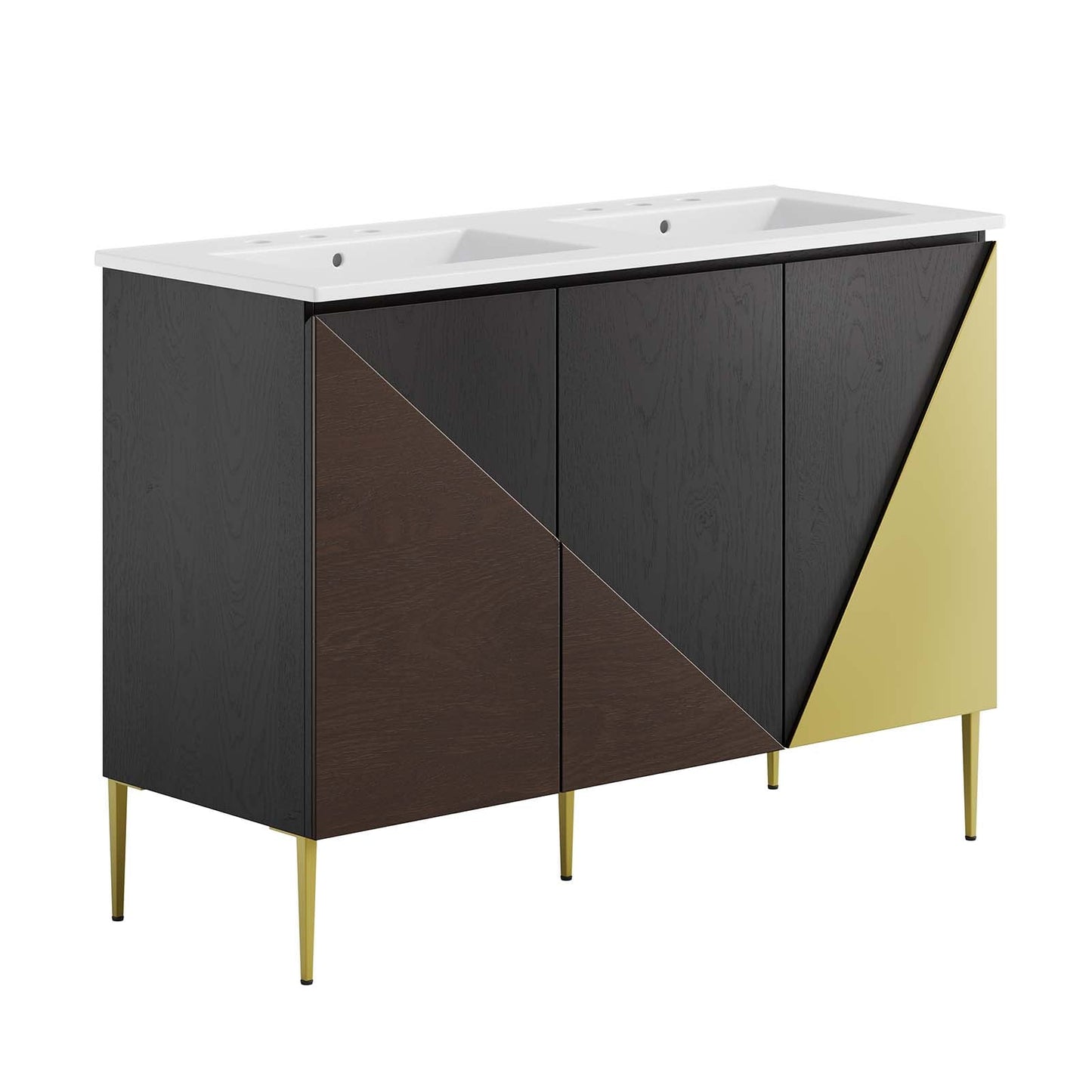 Alchemist 48" Double Sink Bathroom Vanity by Modway
