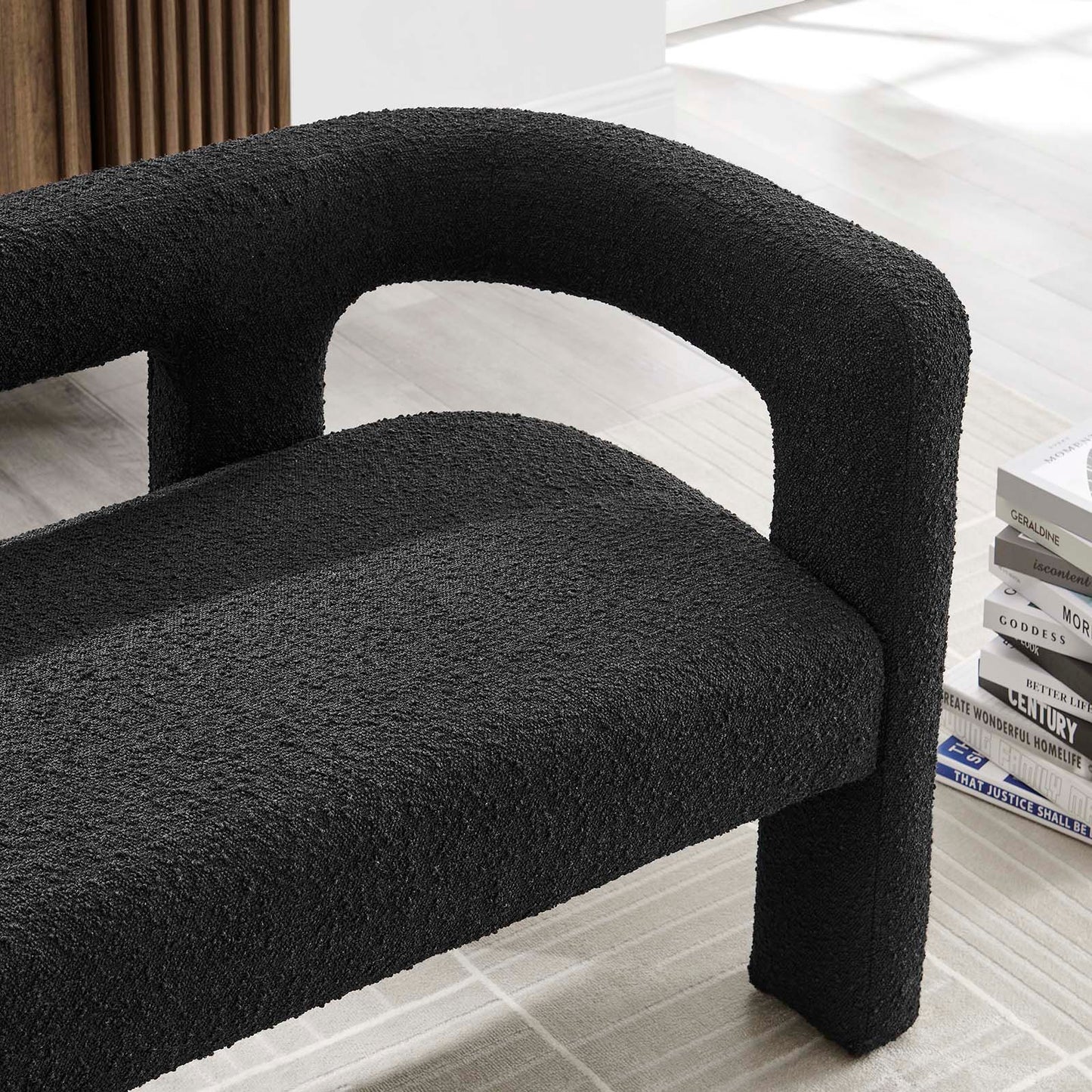 Kayla Boucle Upholstered Loveseat by Modway