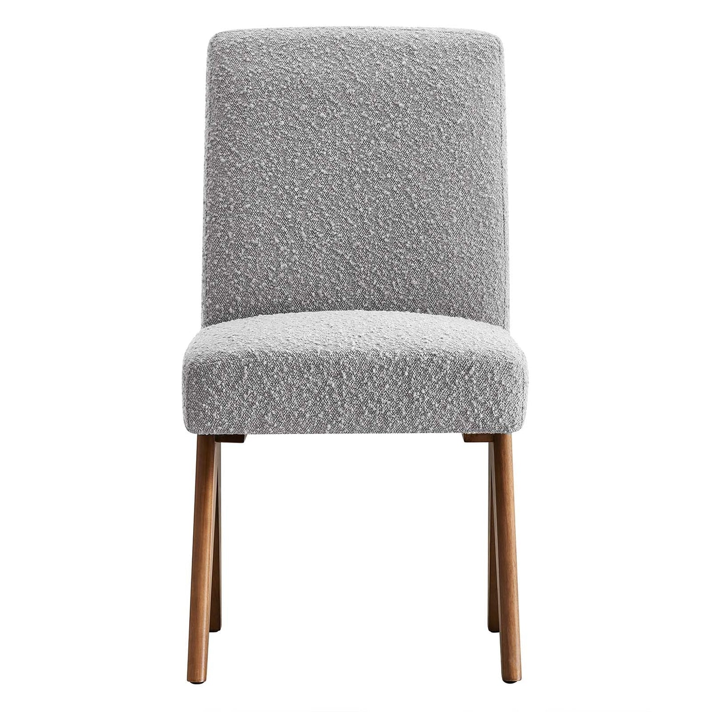 Lyra Boucle Fabric Dining Room Side Chair Set of 2 by Modway