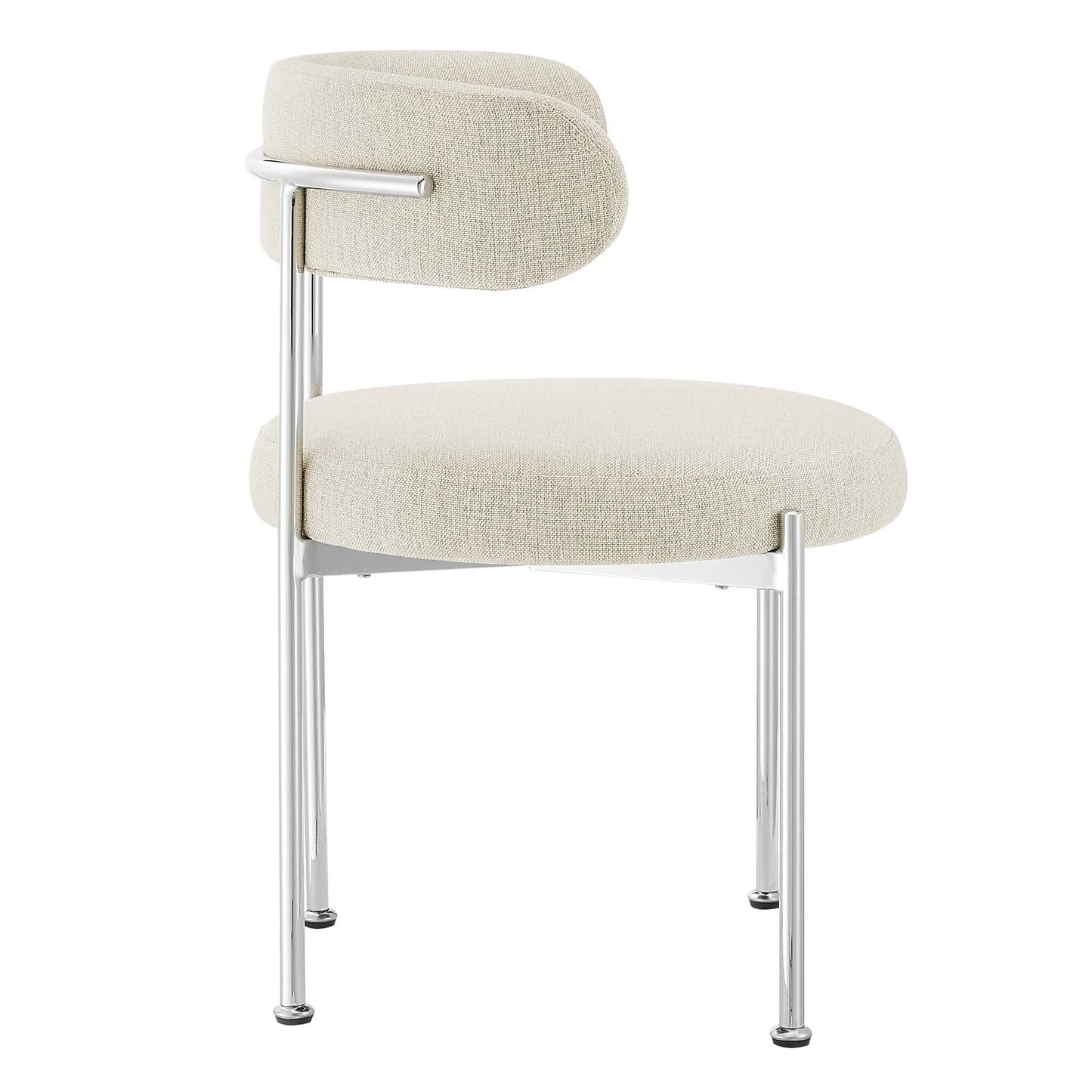 Albie Fabric Dining Chairs Set of 2 by Modway