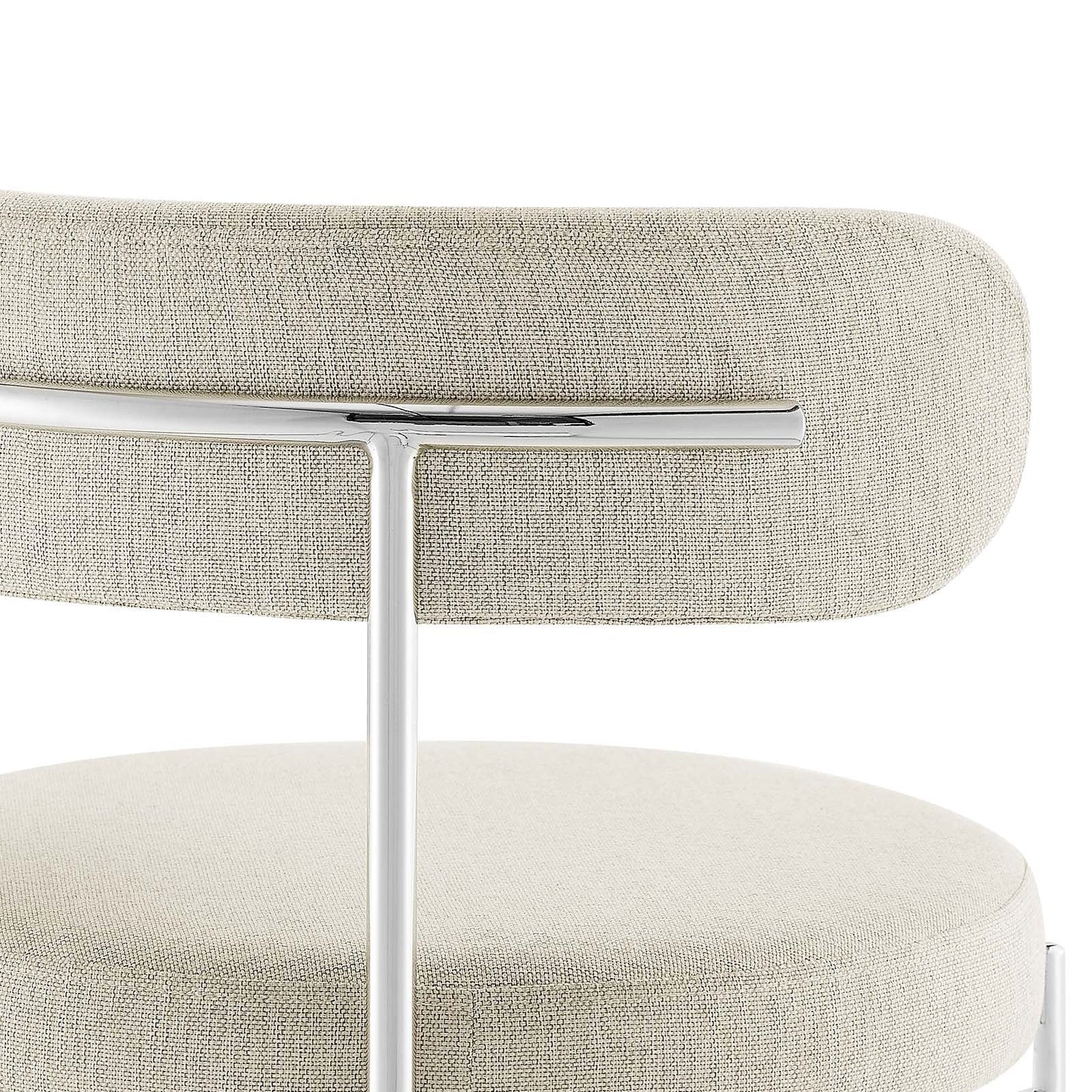 Albie Fabric Bar Stools Set of 2 by Modway