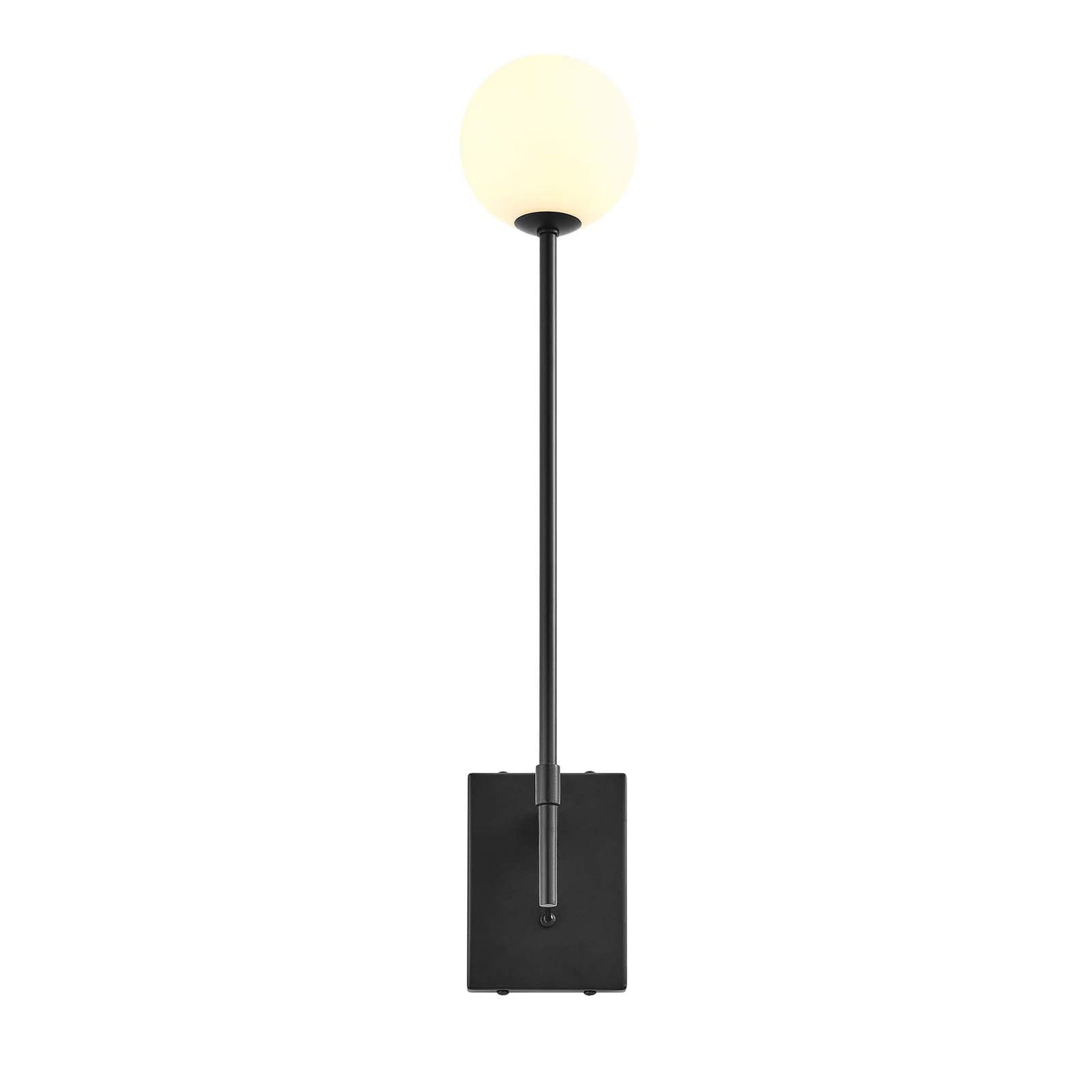 Riva White Globe Wall Sconce by Modway
