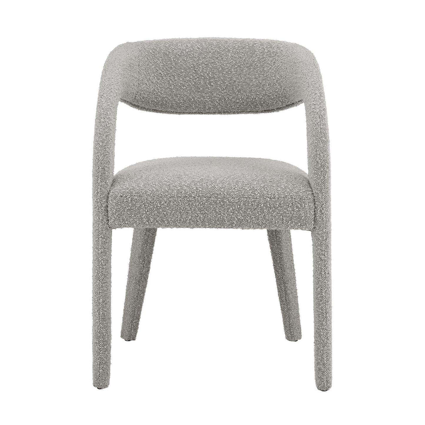 Pinnacle Boucle Upholstered Dining Chair Set of 2 by Modway