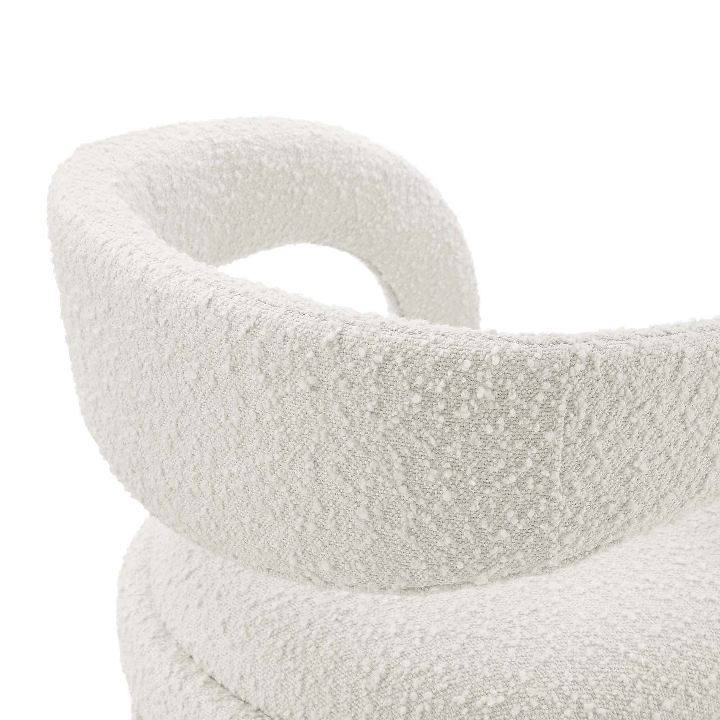 Pinnacle Boucle Upholstered Counter Stool Set of 2 by Modway