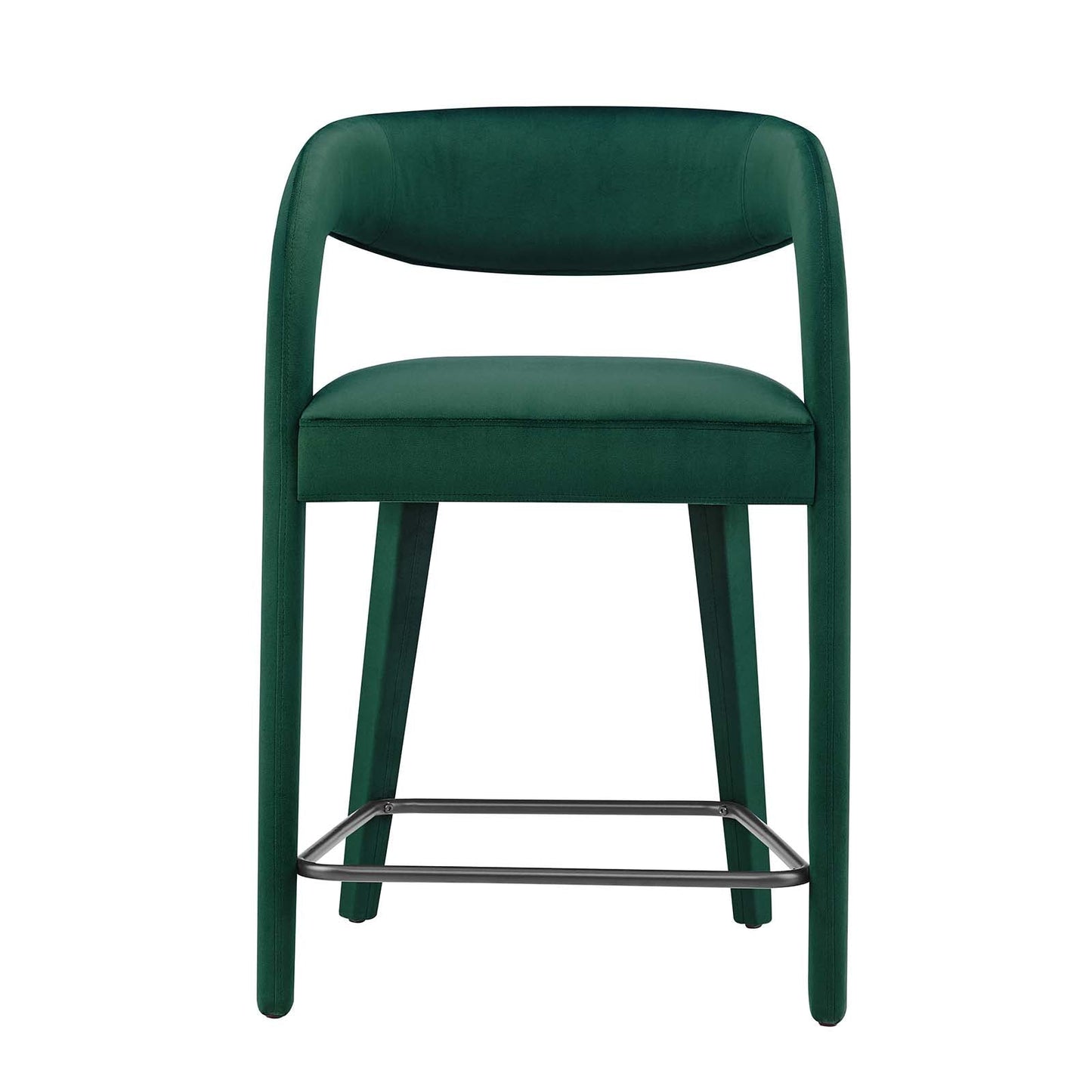 Pinnacle Performance Velvet Counter Stool Set of 2 by Modway