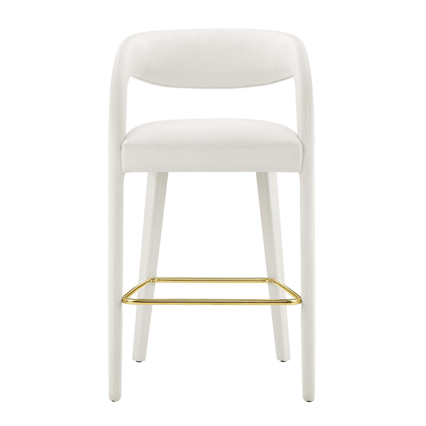 Pinnacle Performance Velvet Bar Stool Set of 2 by Modway