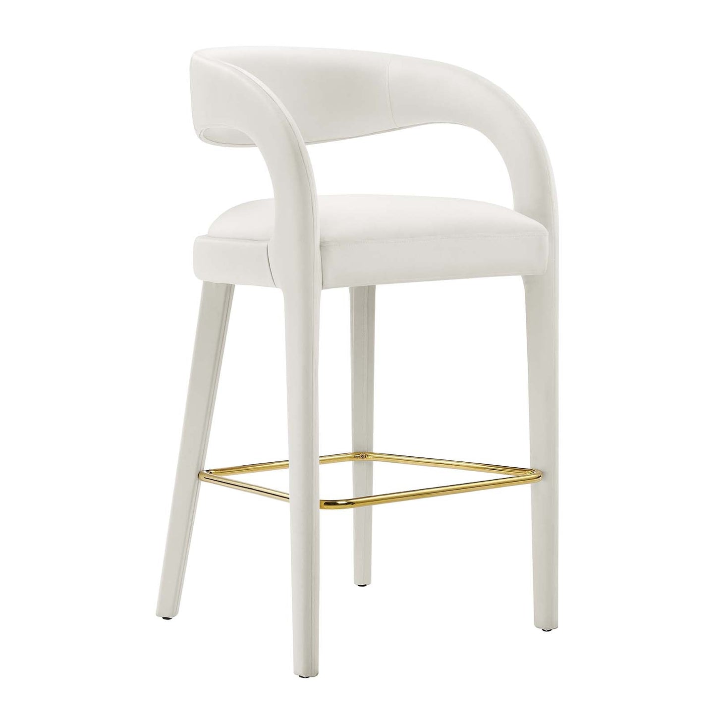 Pinnacle Performance Velvet Bar Stool Set of 2 by Modway