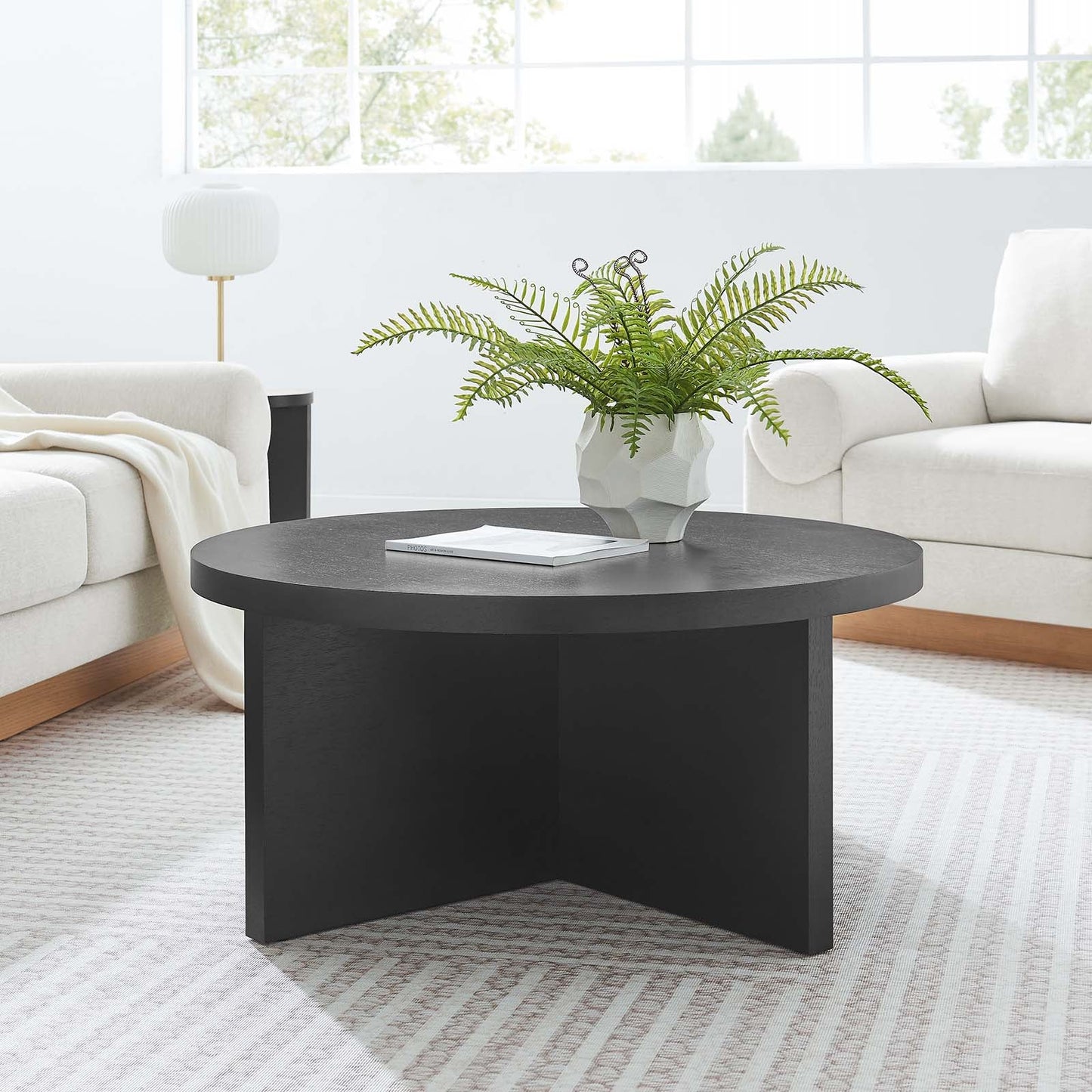 Silas Round Wood Coffee Table by Modway