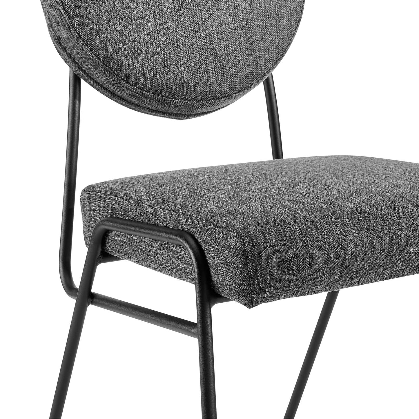 Craft Upholstered Fabric Dining Side Chairs Set of 2 by Modway