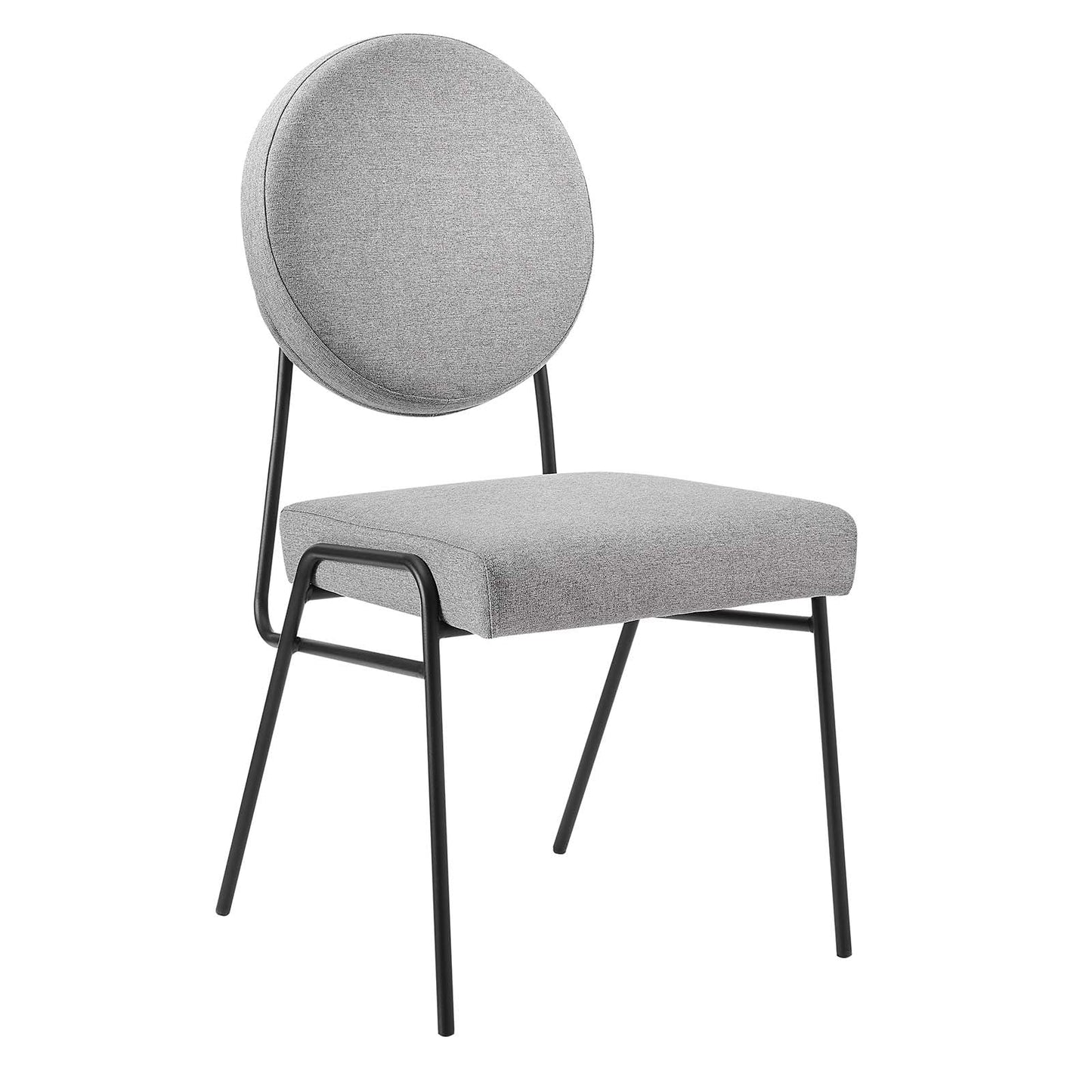 Craft Upholstered Fabric Dining Side Chairs Set of 2 by Modway