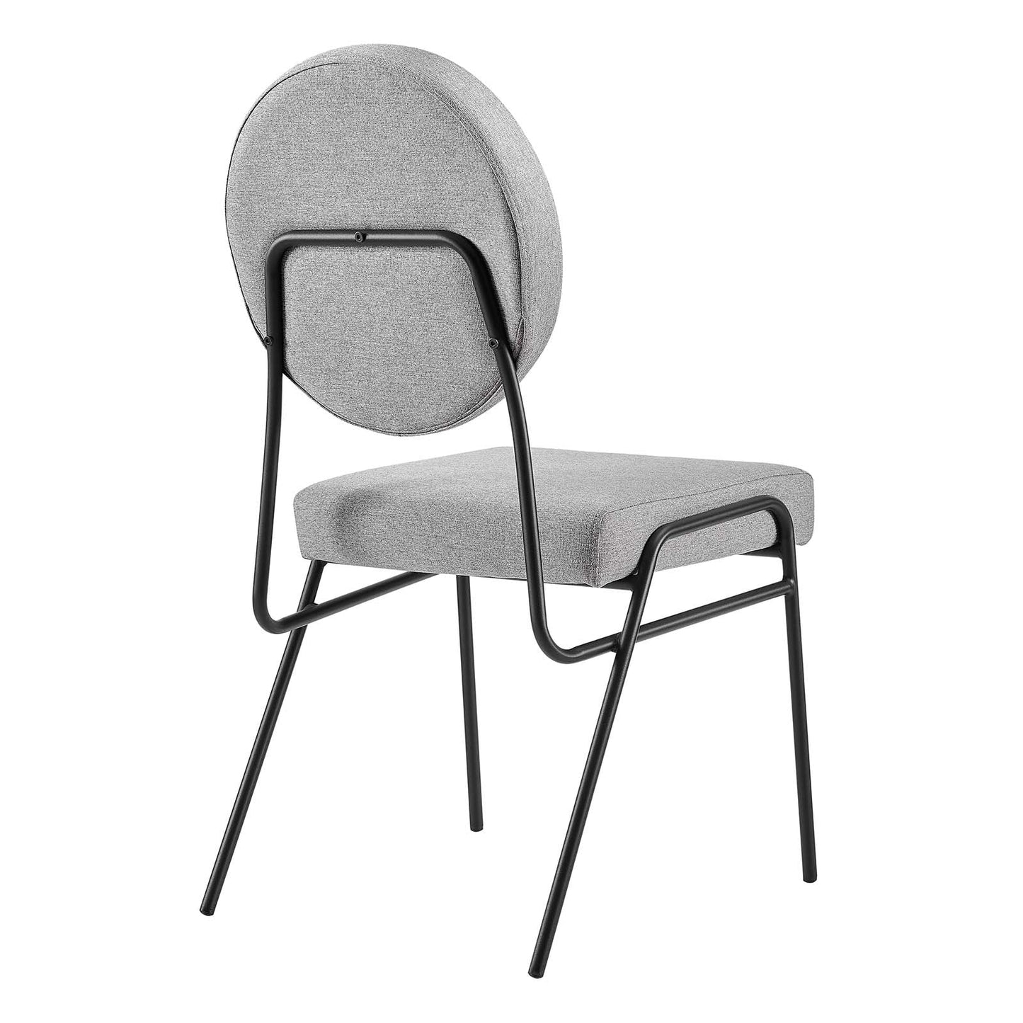 Craft Upholstered Fabric Dining Side Chairs Set of 2 by Modway